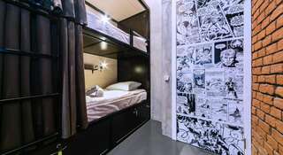 Гостиница Лофт Хостел 77 Москва Кровать в общем четырехместном номере для мужчин и женщин-7