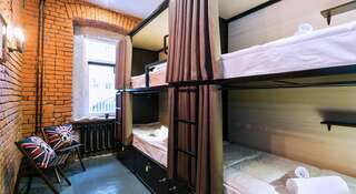 Гостиница Лофт Хостел 77 Москва Кровать в общем четырехместном номере для мужчин и женщин-3